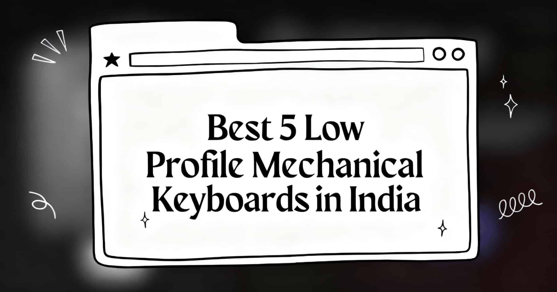 low profile mechanical keyboard
