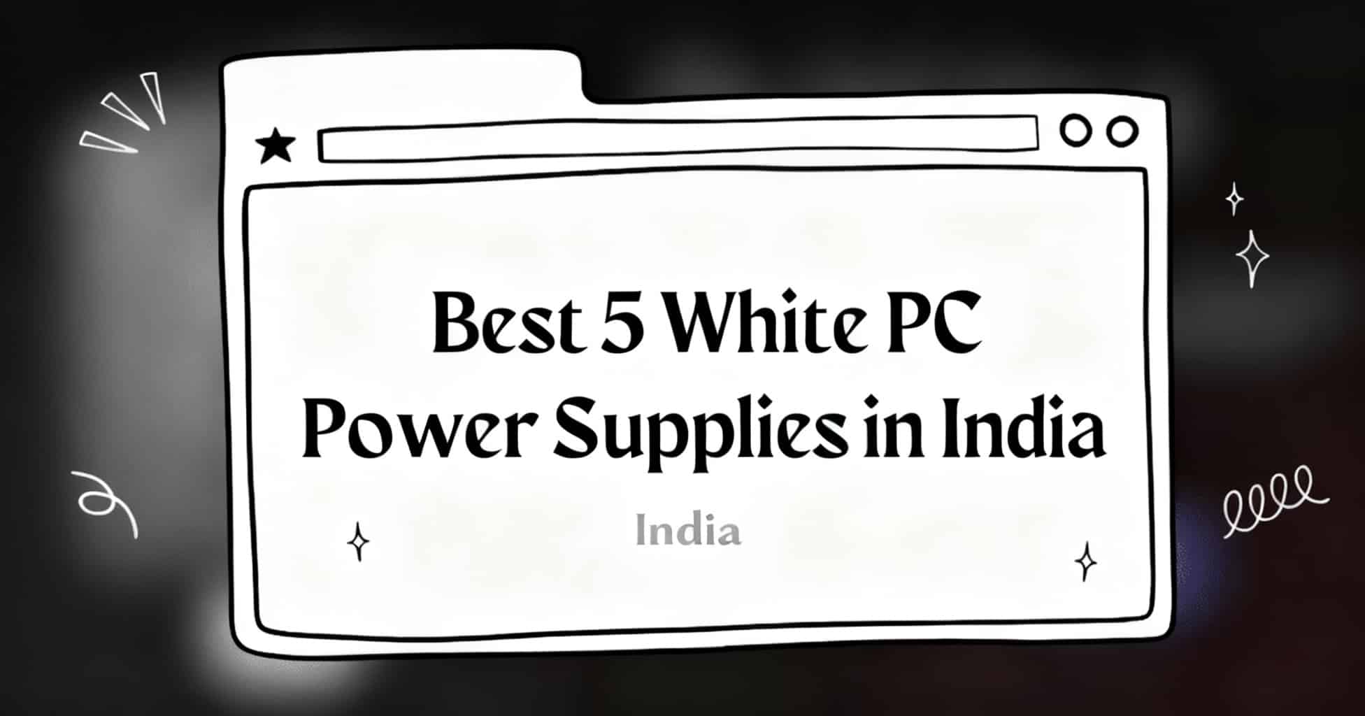 white power supply