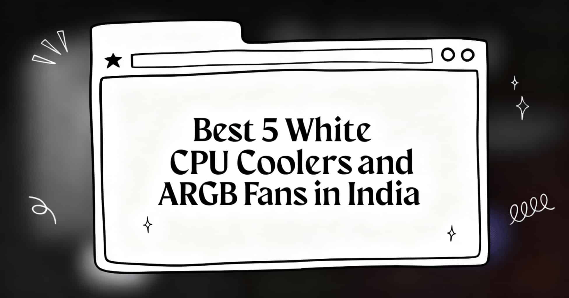 cpu air cooler white