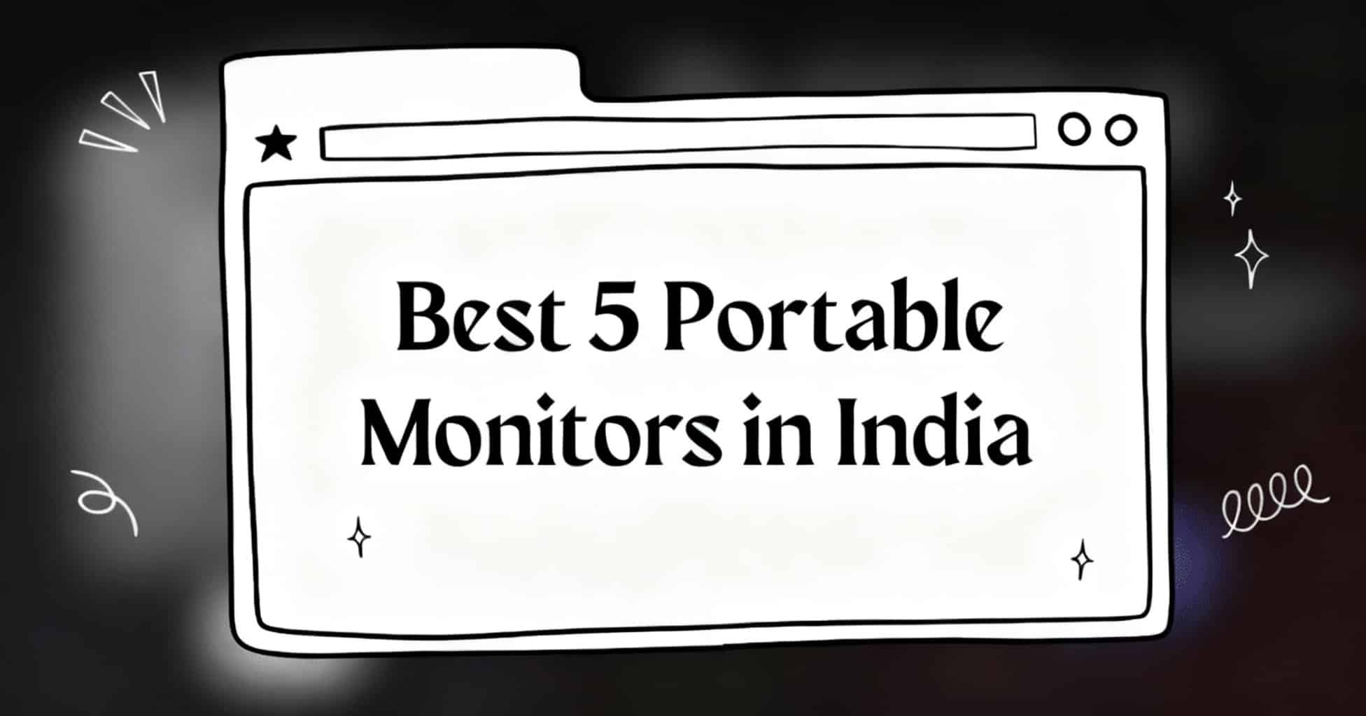 portable monitor touchscreen
