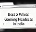 white gaming headset