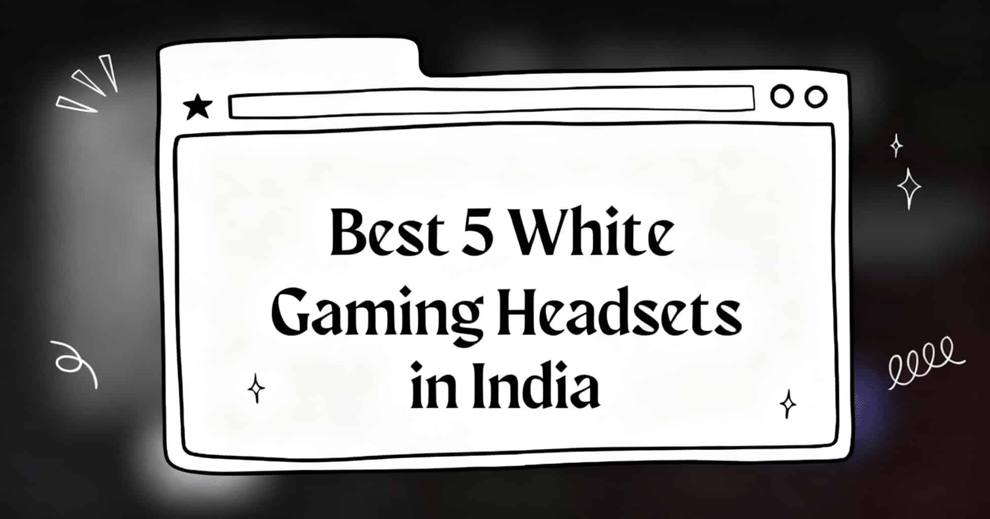 white gaming headset
