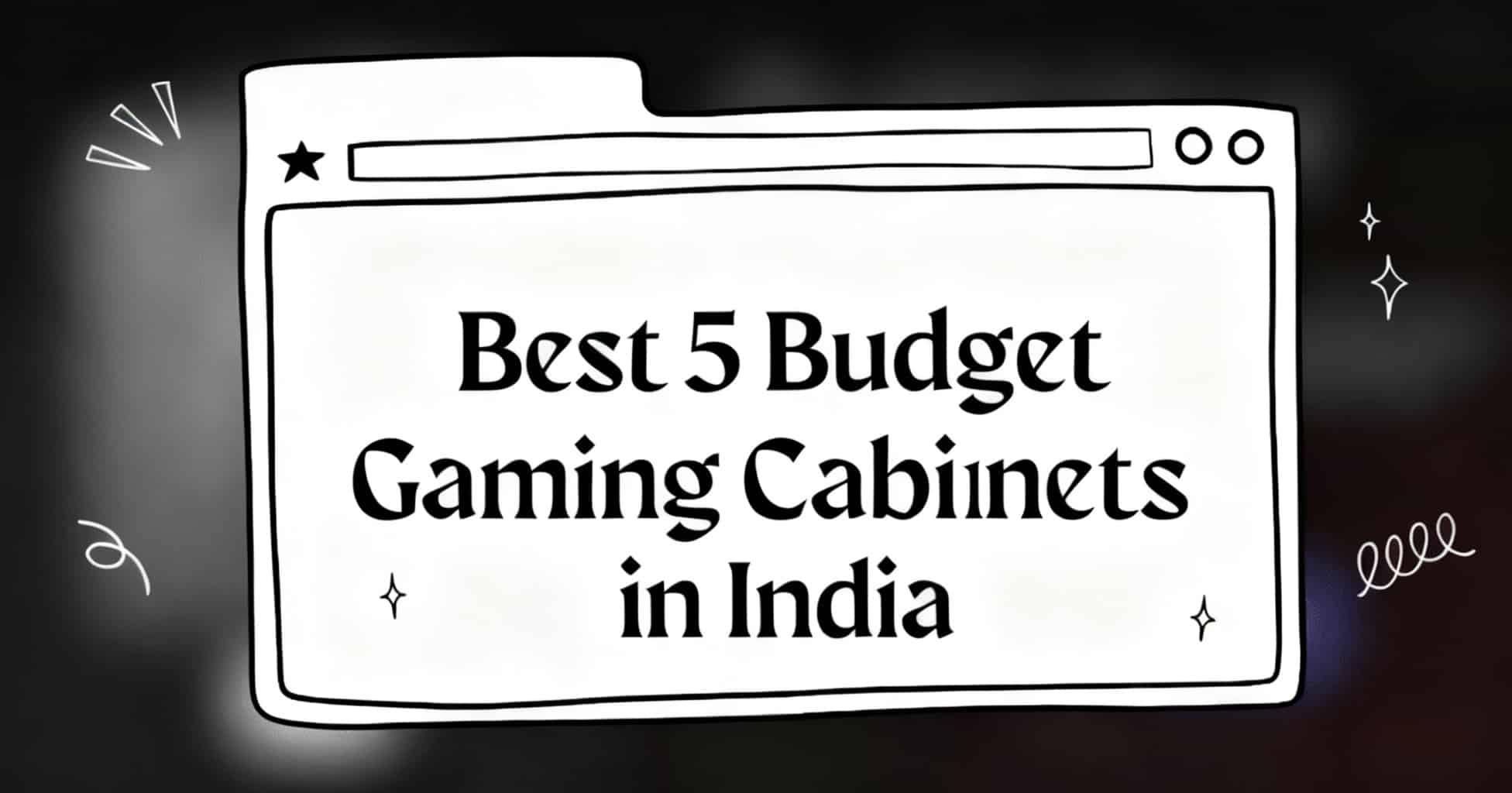 gaming cabinet under 3000