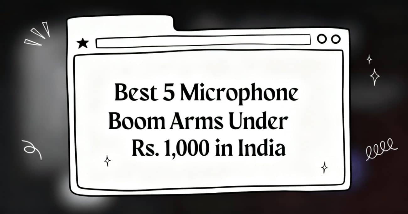 boom arm for microphone