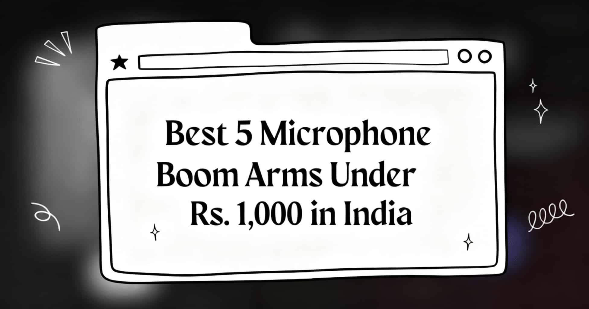 boom arm for microphone