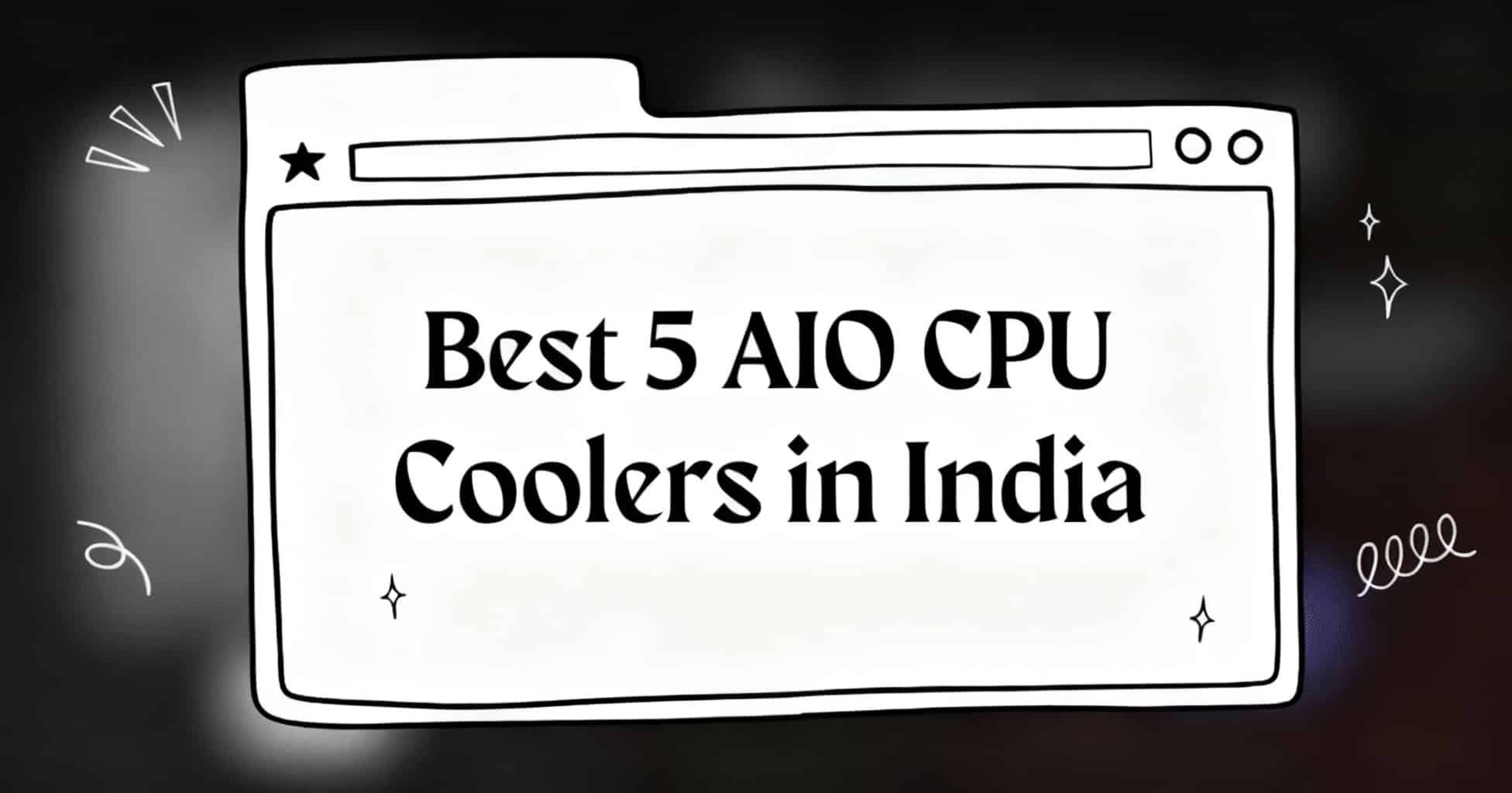 liquid cooler with screen