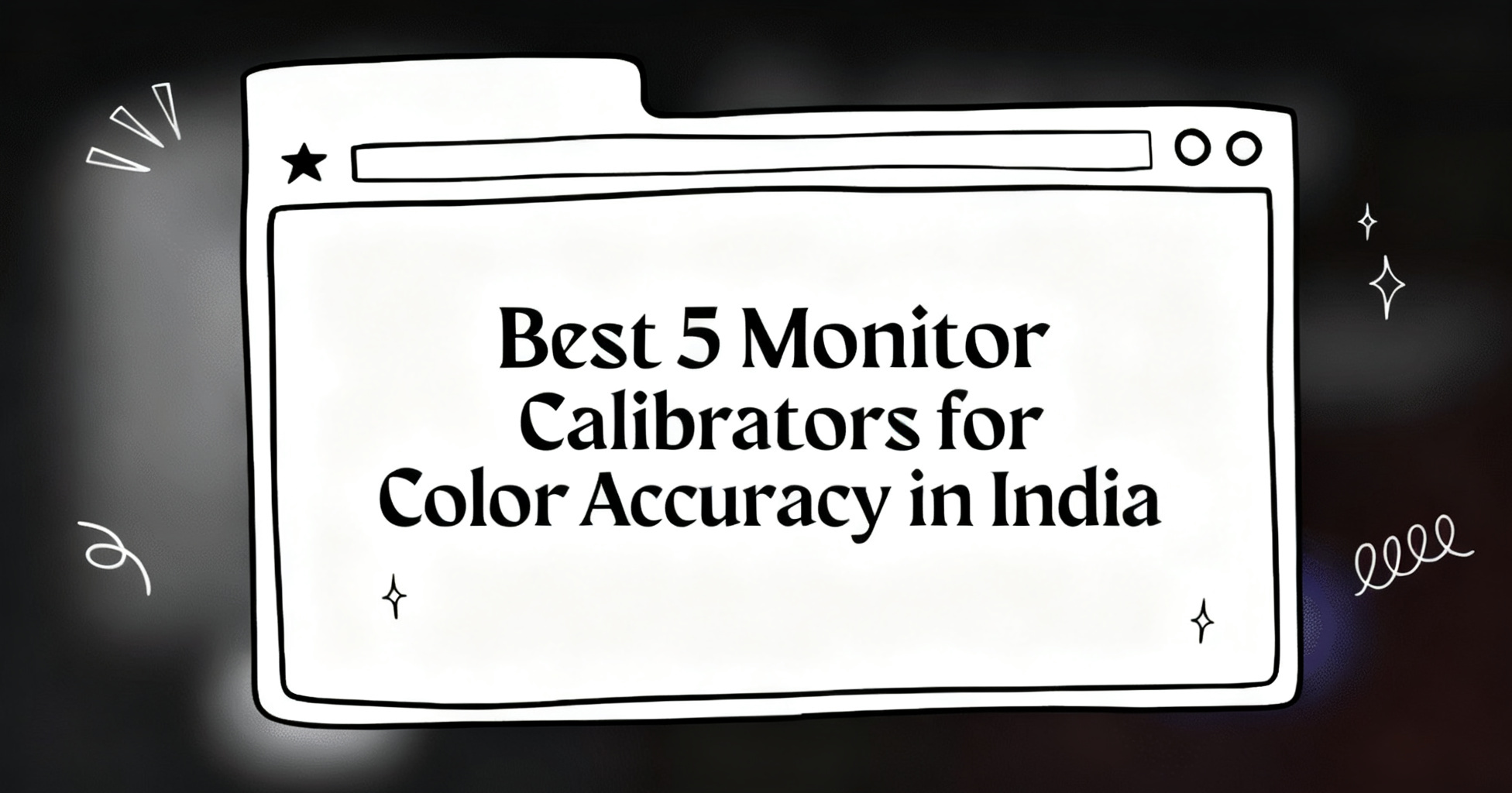 monitor calibration tool
