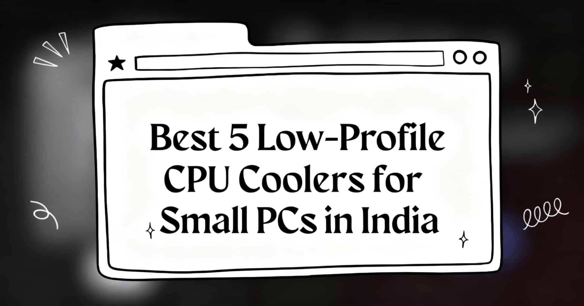 low profile cpu cooler