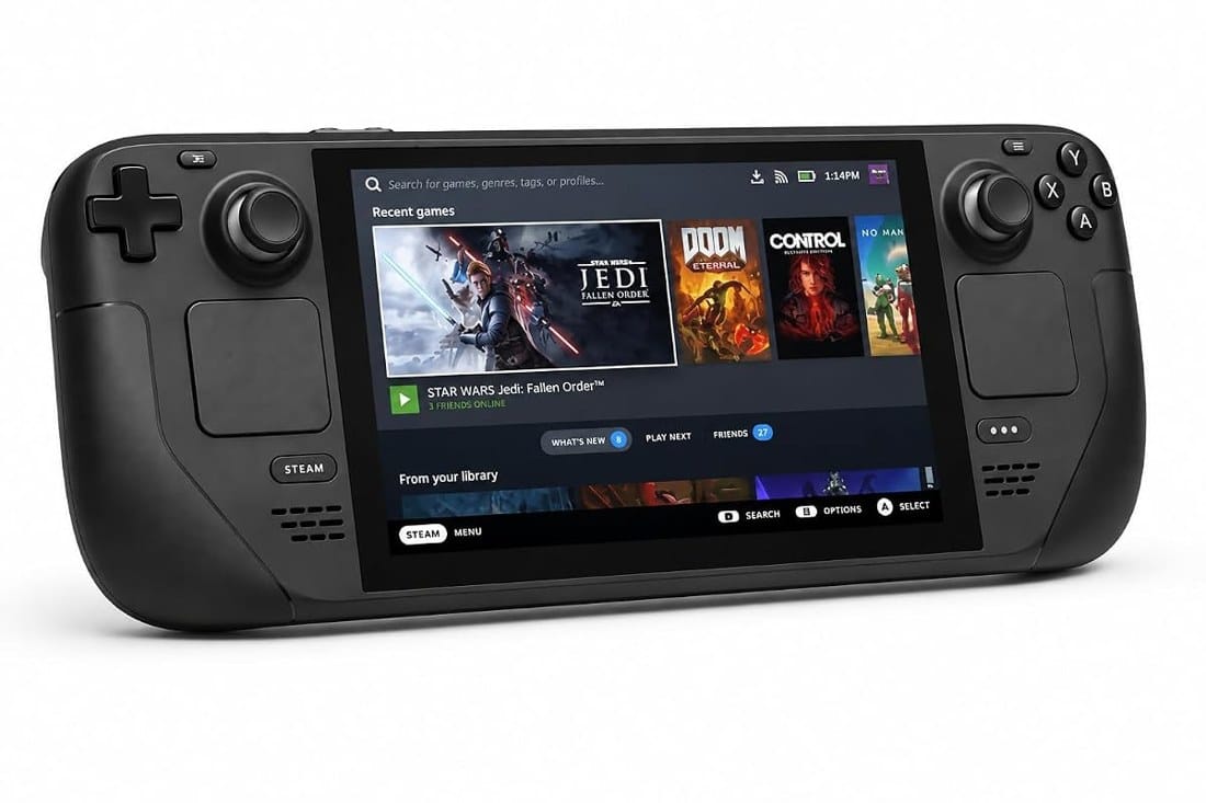 Steam Deck OLED handheld